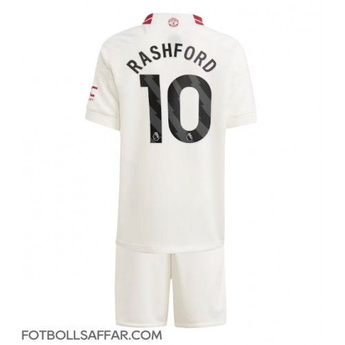 Manchester United Marcus Rashford #10 Tredje Dräkt Barn 2023-24 Kortärmad (+ Korta byxor)